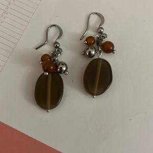 Chicos brown earth tone earrings